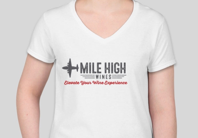 Female Short Sleeve T-Shirt - Mile High Wines 