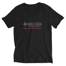 Load image into Gallery viewer, Unisex Short Sleeve V-Neck T-Shirt - Mile High Wines 