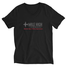 Load image into Gallery viewer, Unisex Short Sleeve V-Neck T-Shirt - Mile High Wines 