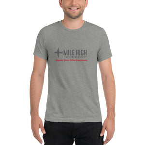 Short sleeve t-shirt fitted super soft - Mile High Wines 