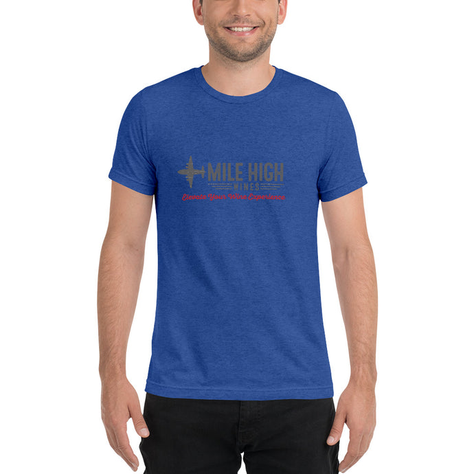 Short sleeve t-shirt fitted super soft - Mile High Wines 