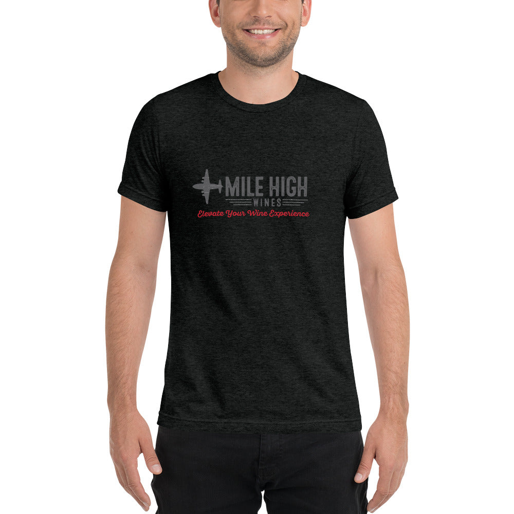 Short sleeve t-shirt fitted super soft - Mile High Wines 