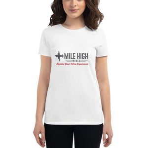 Women's short sleeve T-Shirt - Mile High Wines 