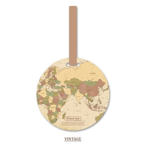 Fashion Map Luggage Tag - Mile High Wines 